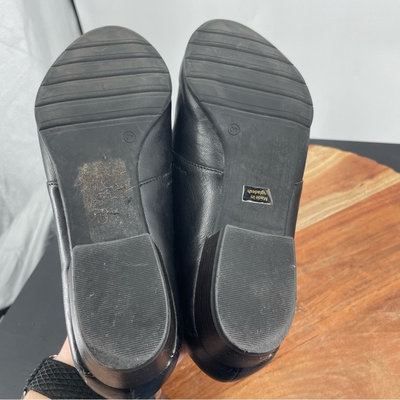 Tamaris low black Lace Up Leather Bootie Sz 40 US 8.5 - Picture 6 of 6